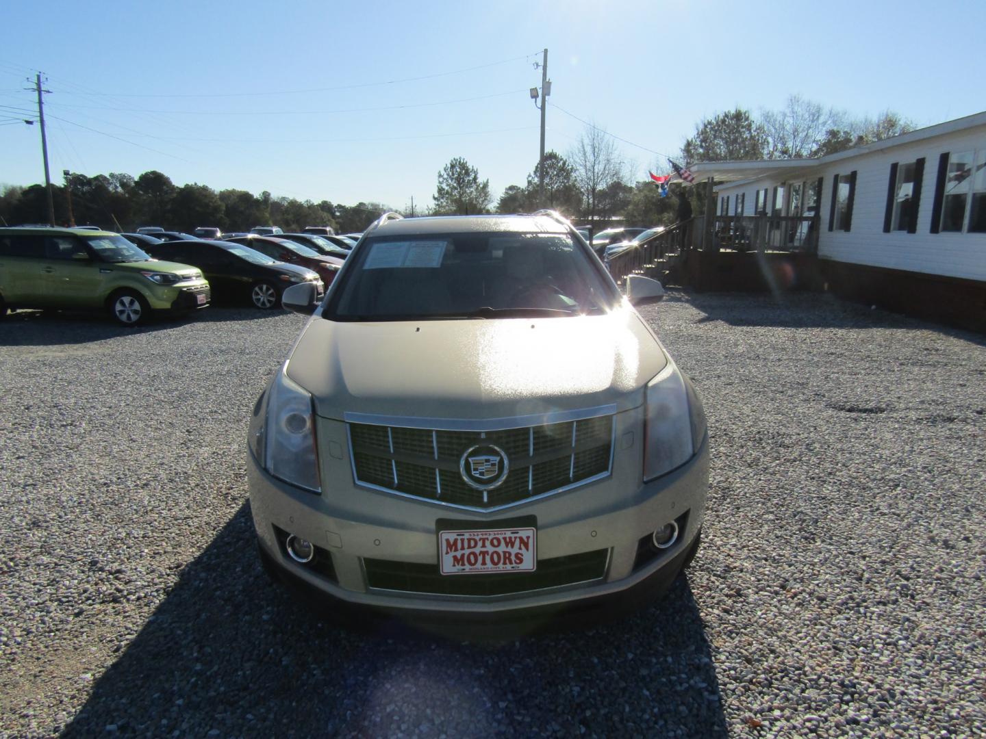 2012 Gold Cadillac SRX Premium (3GYFNCE36CS) with an 3.6L V6 DOHC 24V FFV engine, Automatic transmission, located at 15016 S Hwy 231, Midland City, AL, 36350, (334) 983-3001, 31.306210, -85.495277 - Photo#1